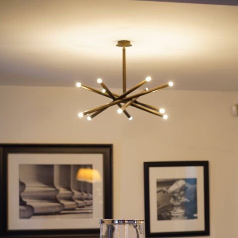 Özel Üretim Modern Avize - 6 Kollu