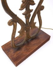 Kırmızı Şapkalı Ferforje Abajur