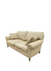 Vintage George Smith Elverdon Arm Cushion Back Stilinde İkili Kanepe