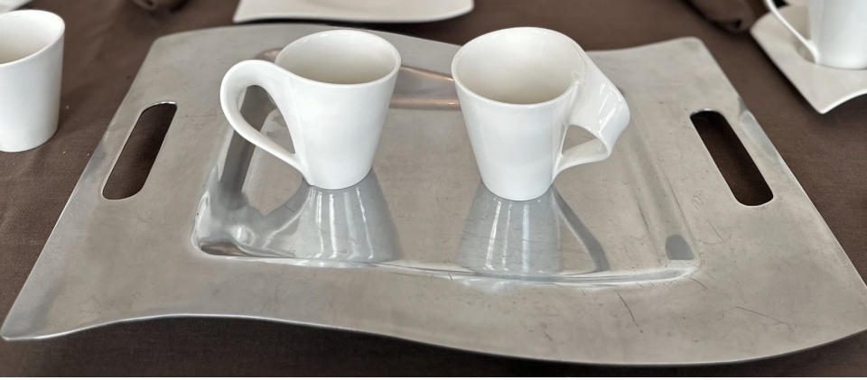 Çok Şık Villeroy & Boch NewWave Koleksiyonu Çelik Tepsi