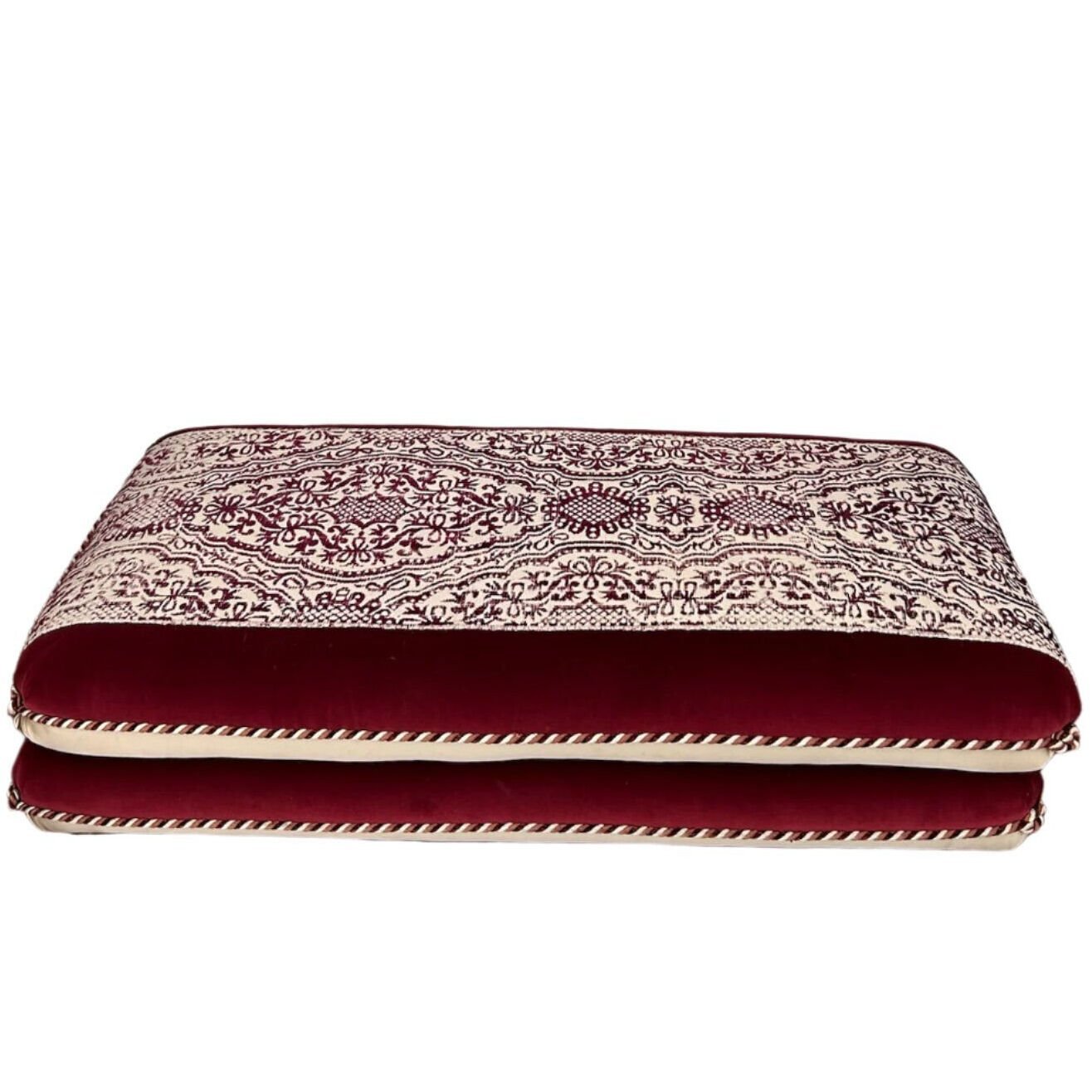 Osmanlı Esintili Bordo Puf