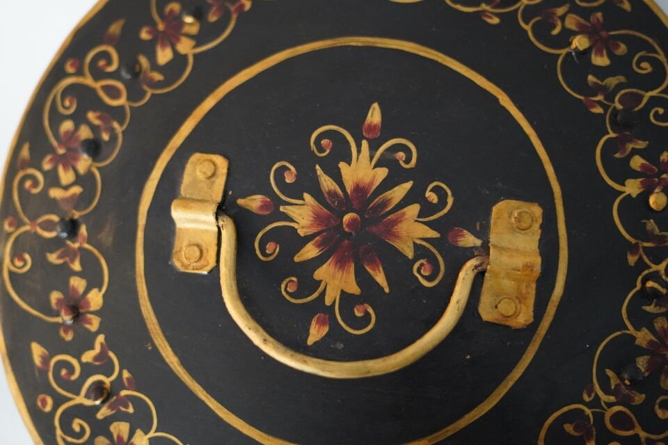 Anantaya Tasarımı Kapaklı El Boyaması Kutu Büyük Boy