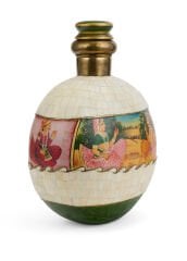 Figürlü El Boyama Kemik Şişe