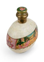 Figürlü El Boyama Kemik Şişe