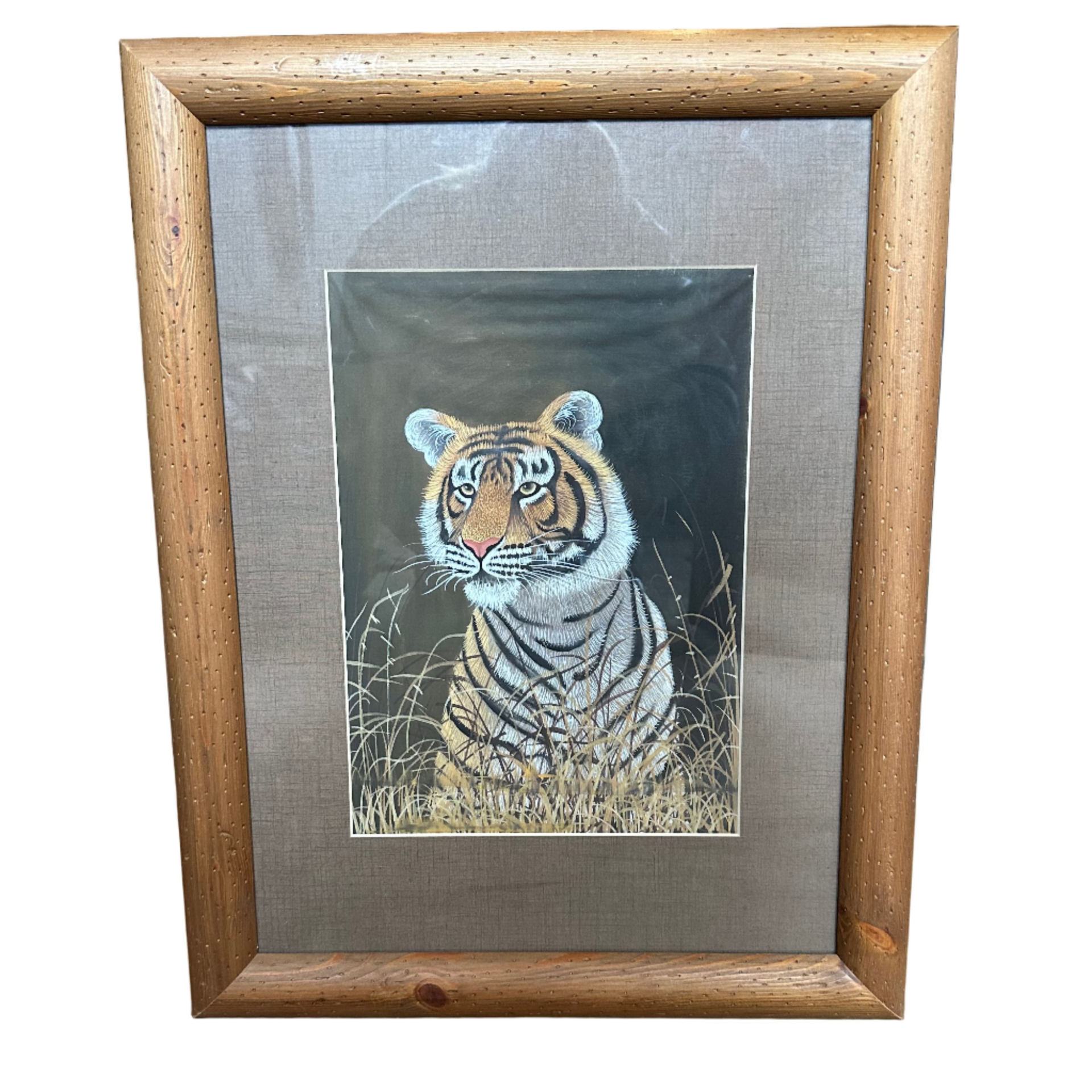 Kaplan III İpek El Boyama Resim