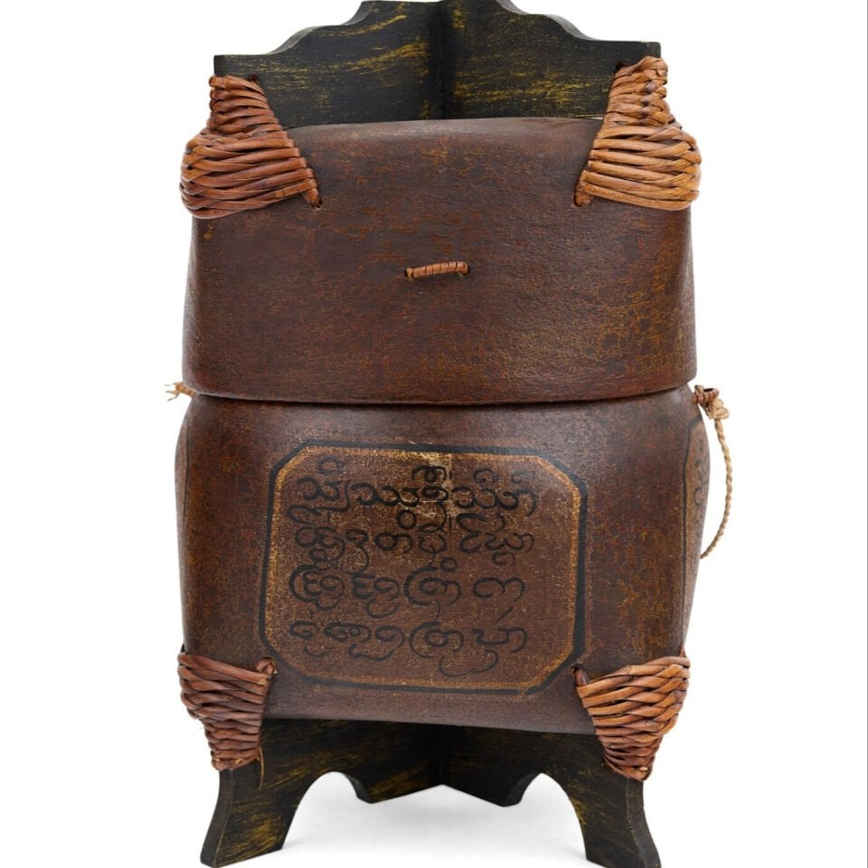 İkili Uzak Doğu Bambu Kutu