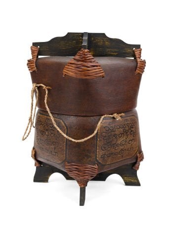 İkili Uzak Doğu Bambu Kutu