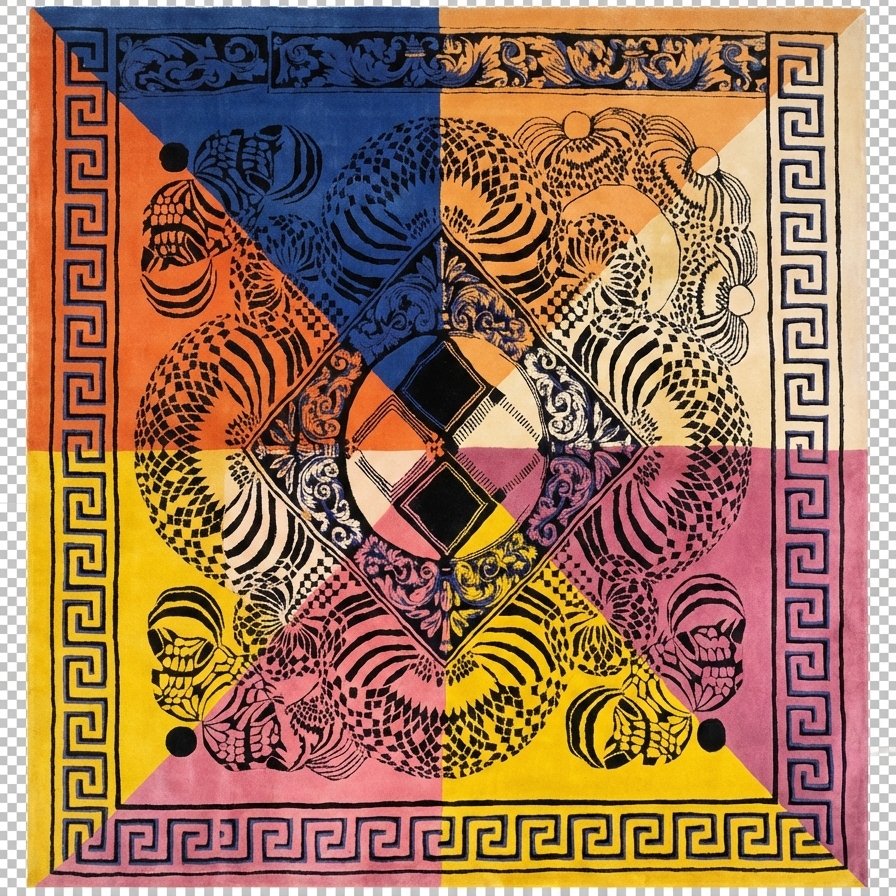 Versace Home Renkli Halı