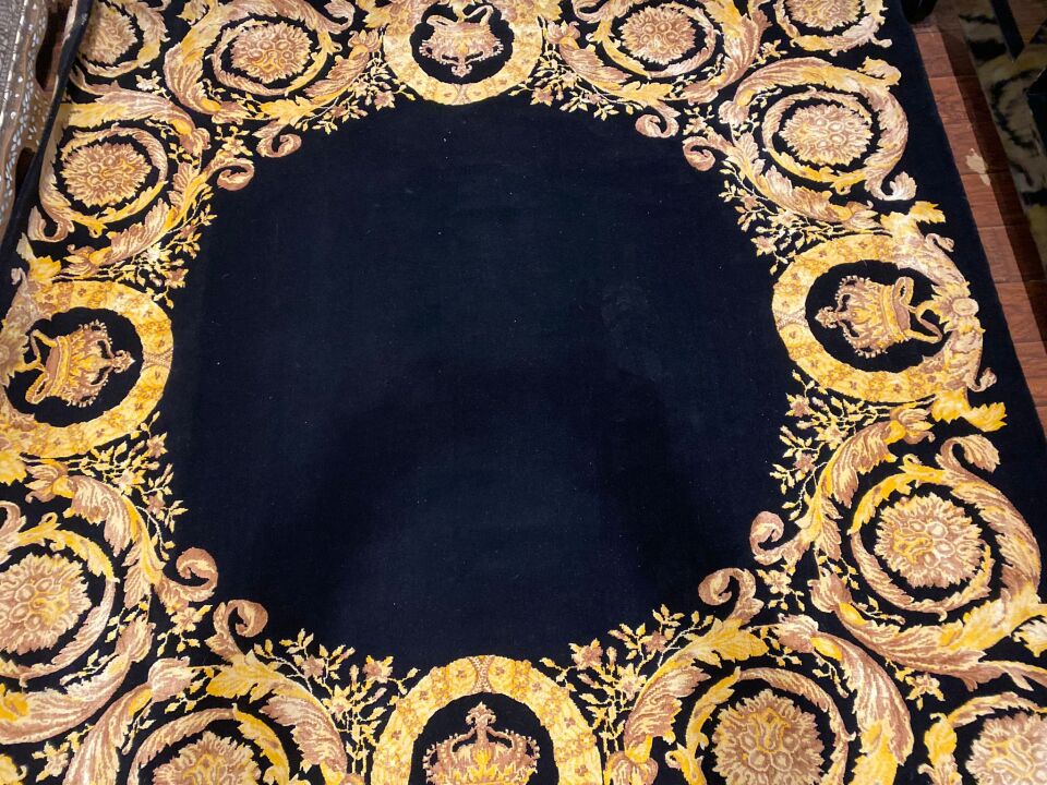 Versace Home Siyah Bej Halı