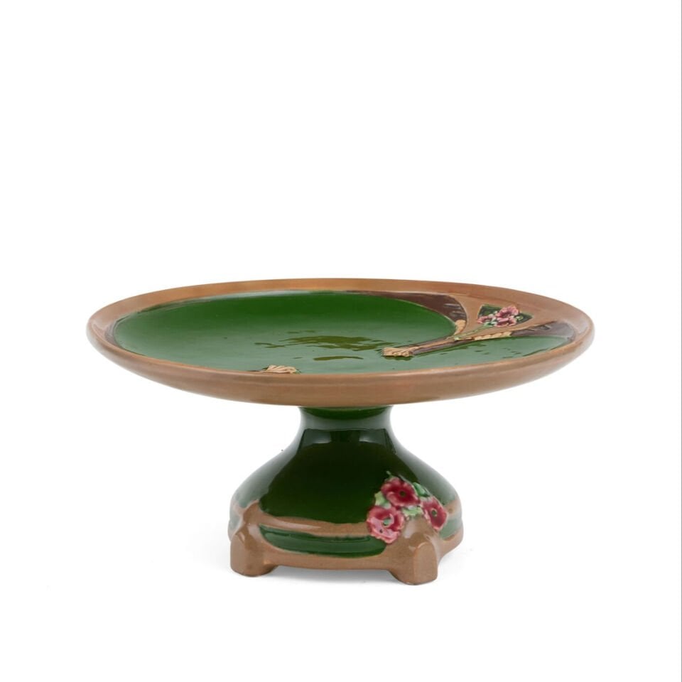 Ayaklı Yuvarlak Art Nouveau Servis