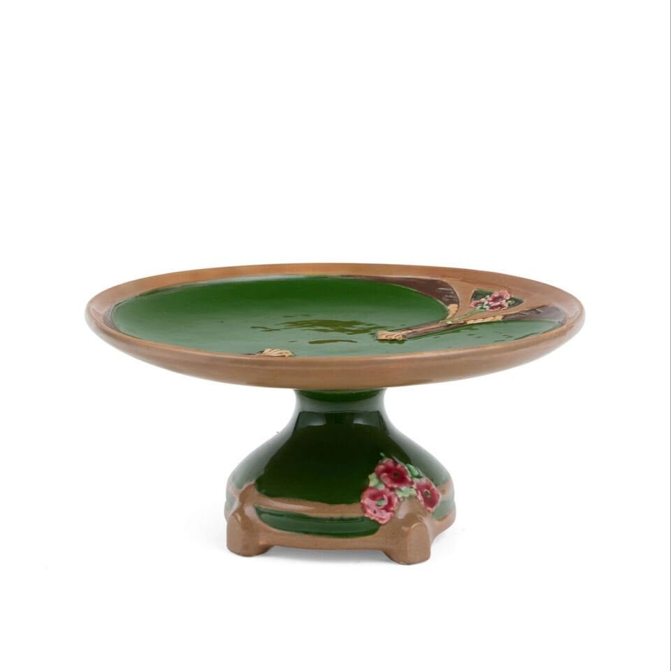 Ayaklı Yuvarlak Art Nouveau Servis
