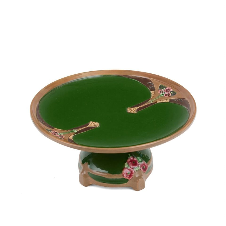 Ayaklı Yuvarlak Art Nouveau Servis