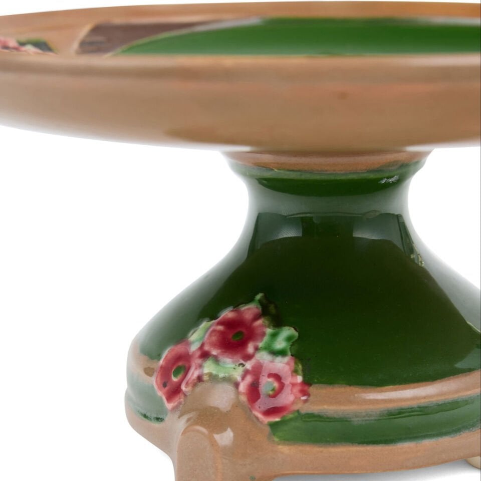 Ayaklı Yuvarlak Art Nouveau Servis