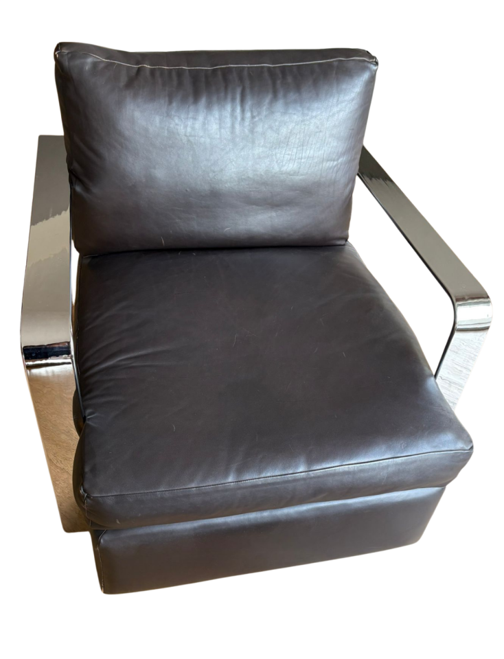 Ralph Lauren Stilinde Deri Koltuk ve Puf