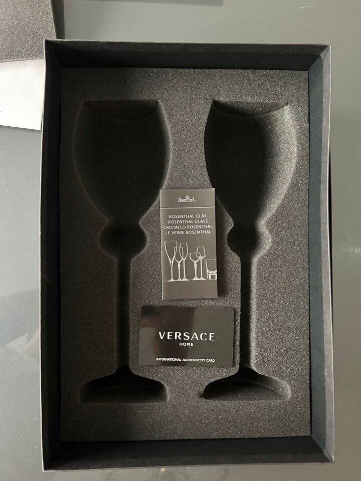 Medusa Lumiere Versace Çift Kadeh - Orijinal Kutusunda