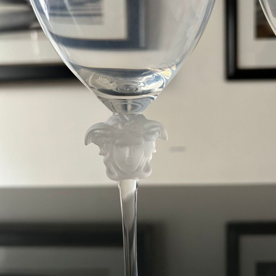 Medusa Lumiere Versace Beyaz Şarap Kadehleri