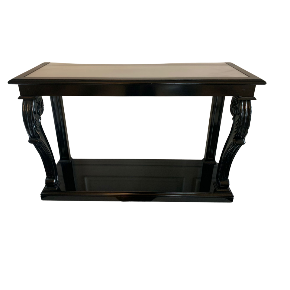 Mermer Tablalı Ahşap Konsol