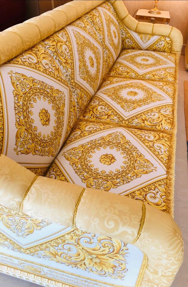 Versace Home Limited Edition Sarı Kanepe