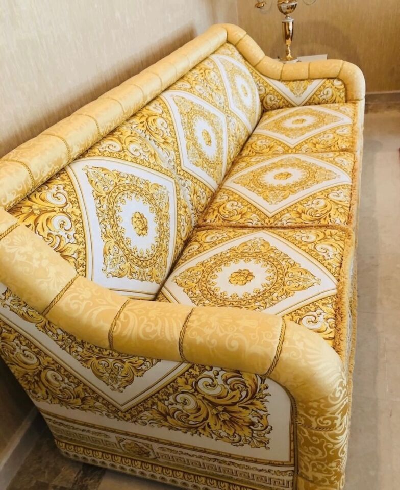 Versace Home Limited Edition Sarı Kanepe
