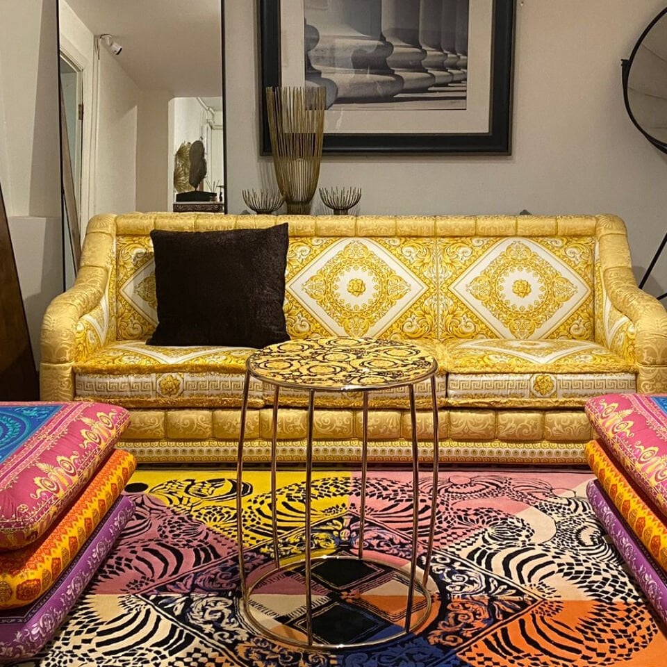 Versace Home Limited Edition Sarı Kanepe