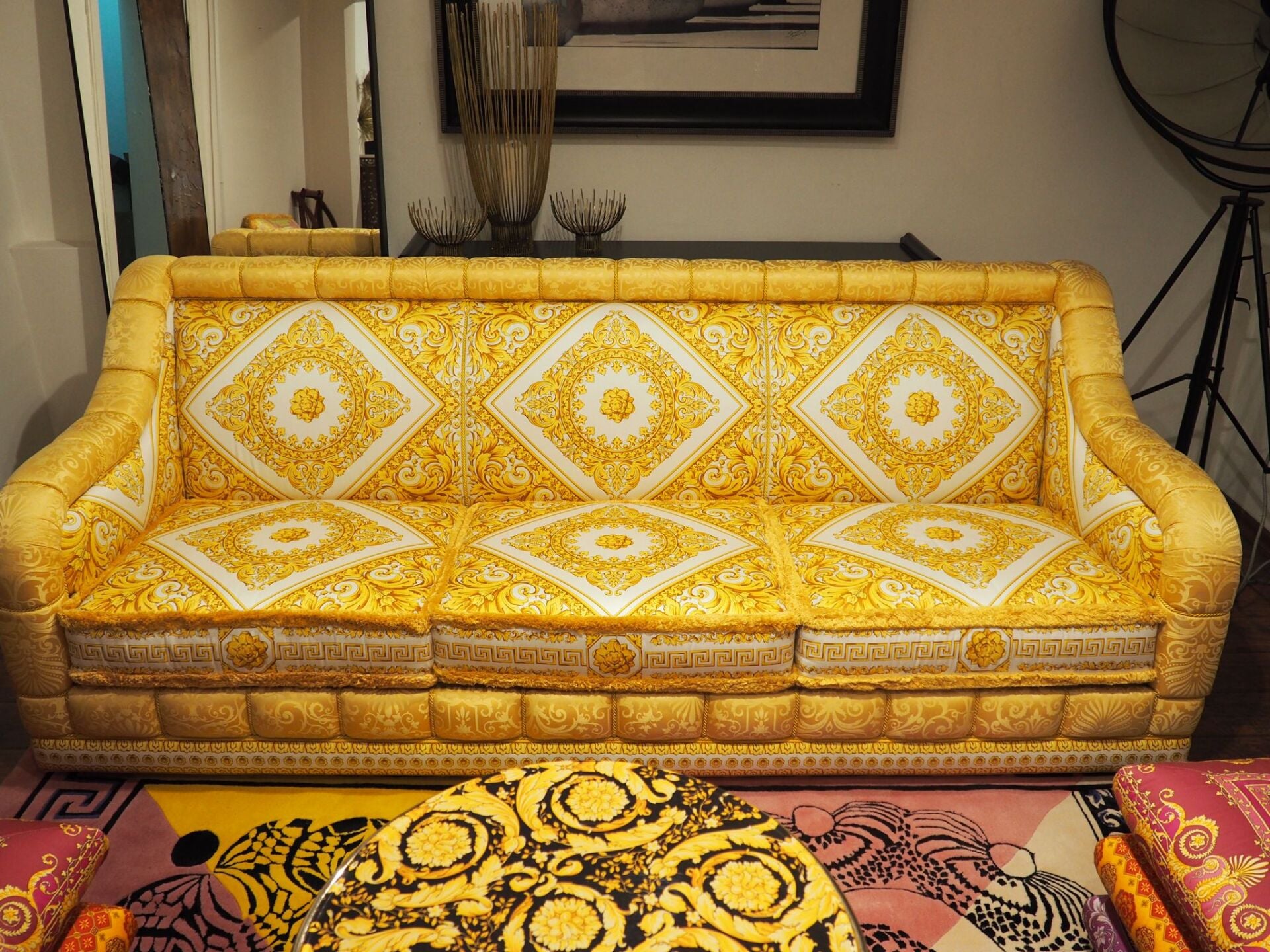 Versace Home Limited Edition Sarı Kanepe