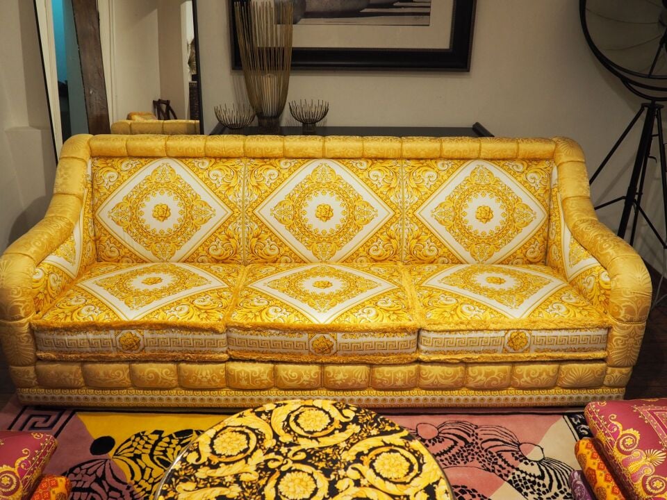 Versace Home Limited Edition Sarı Kanepe