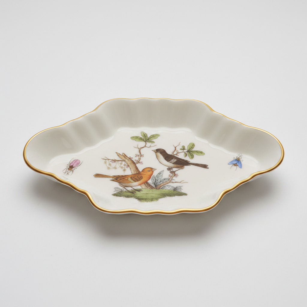 Herend Rothschild Bird Oval Tabak