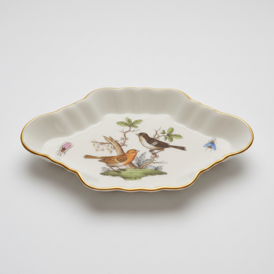 Herend Rothschild Bird Oval Tabak