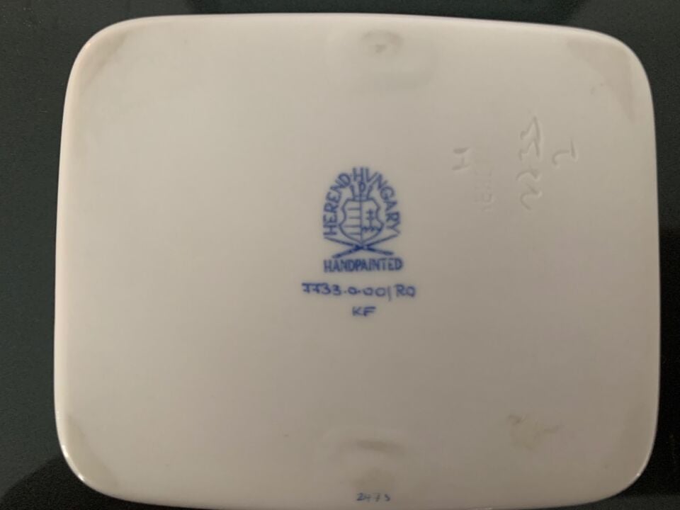 Herend Rothschild Bird Dikdörtgen Tabak
