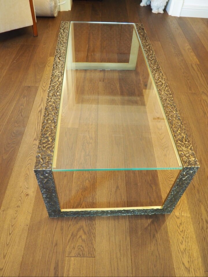 Baker Furniture Pompei Bronzu, Pirinç Orta Sehpa