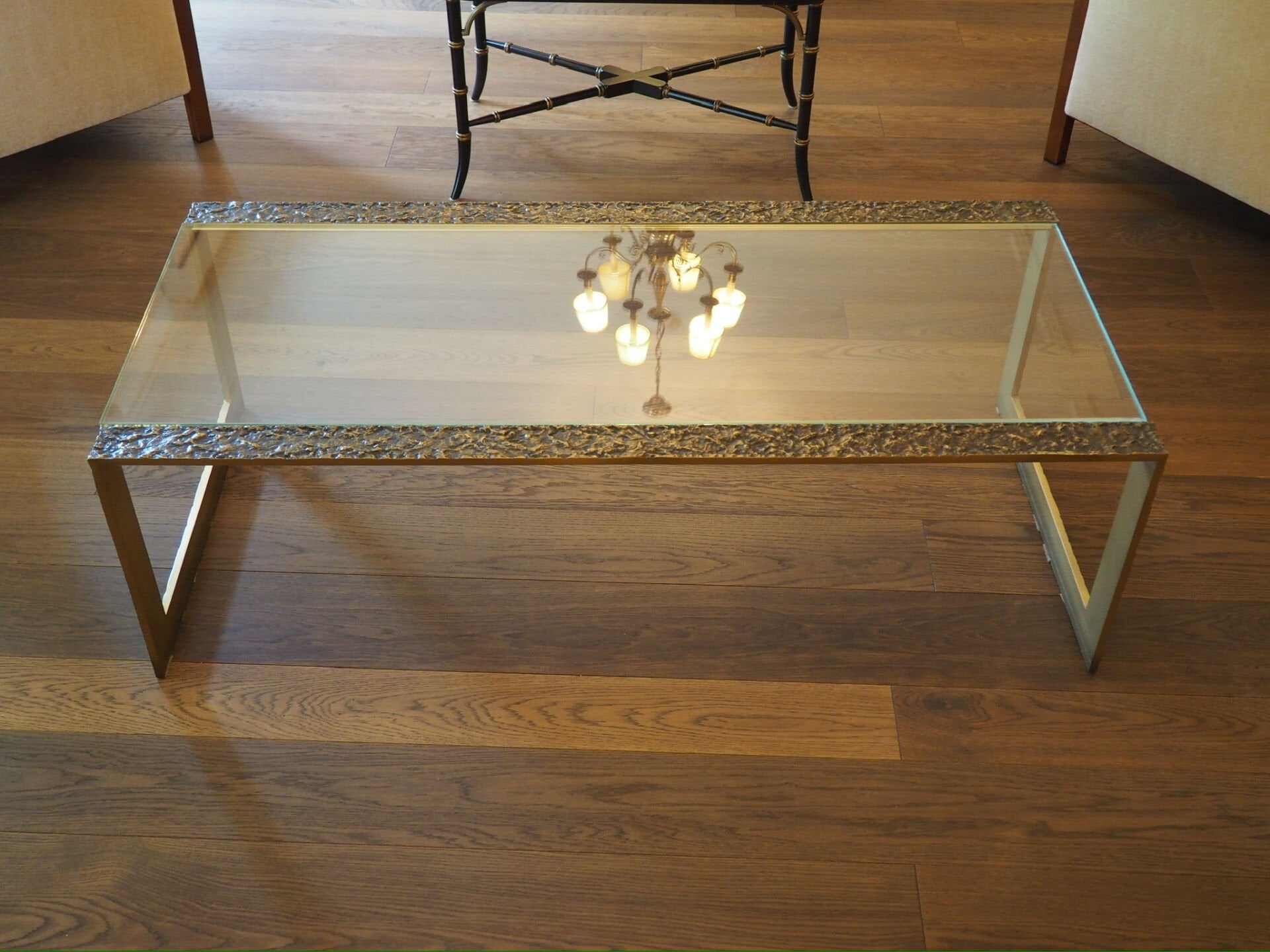 Baker Furniture Pompei Bronzu, Pirinç Orta Sehpa