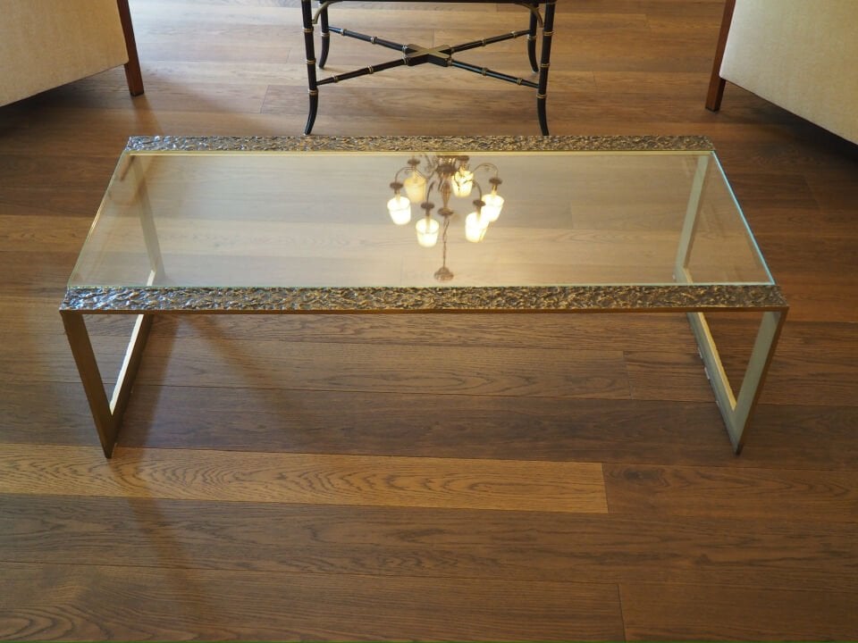 Baker Furniture Pompei Bronzu, Pirinç Orta Sehpa
