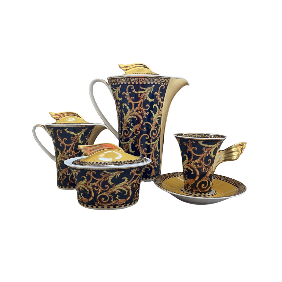 Vintage Barocco Versace for Rosenthal Çay Takımı-6 Kişilik