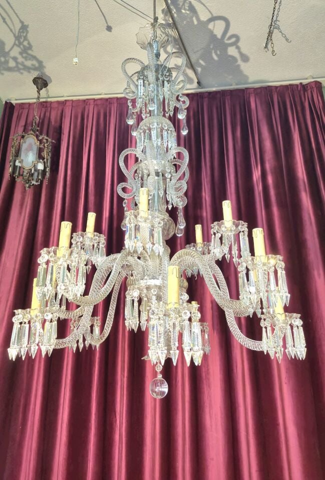 Antika Baccarat Avize, Louis XV Stilinde
