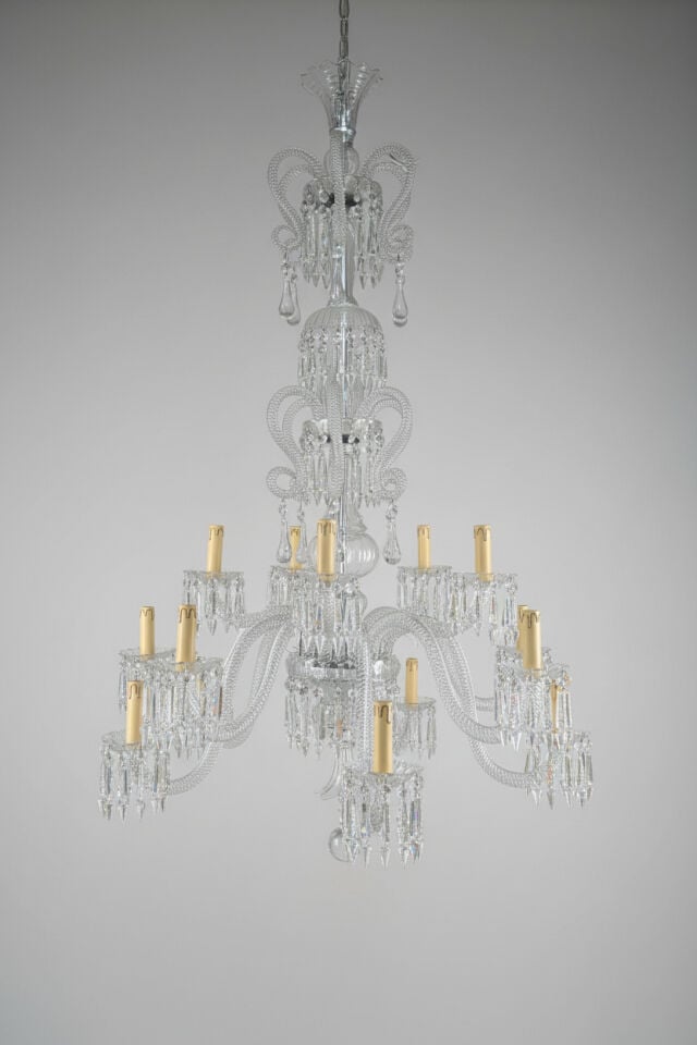 Antika Baccarat Avize, Louis XV Stilinde
