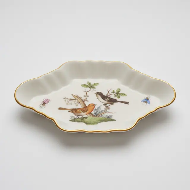 Herend Rothschild Bird Oval Tabak